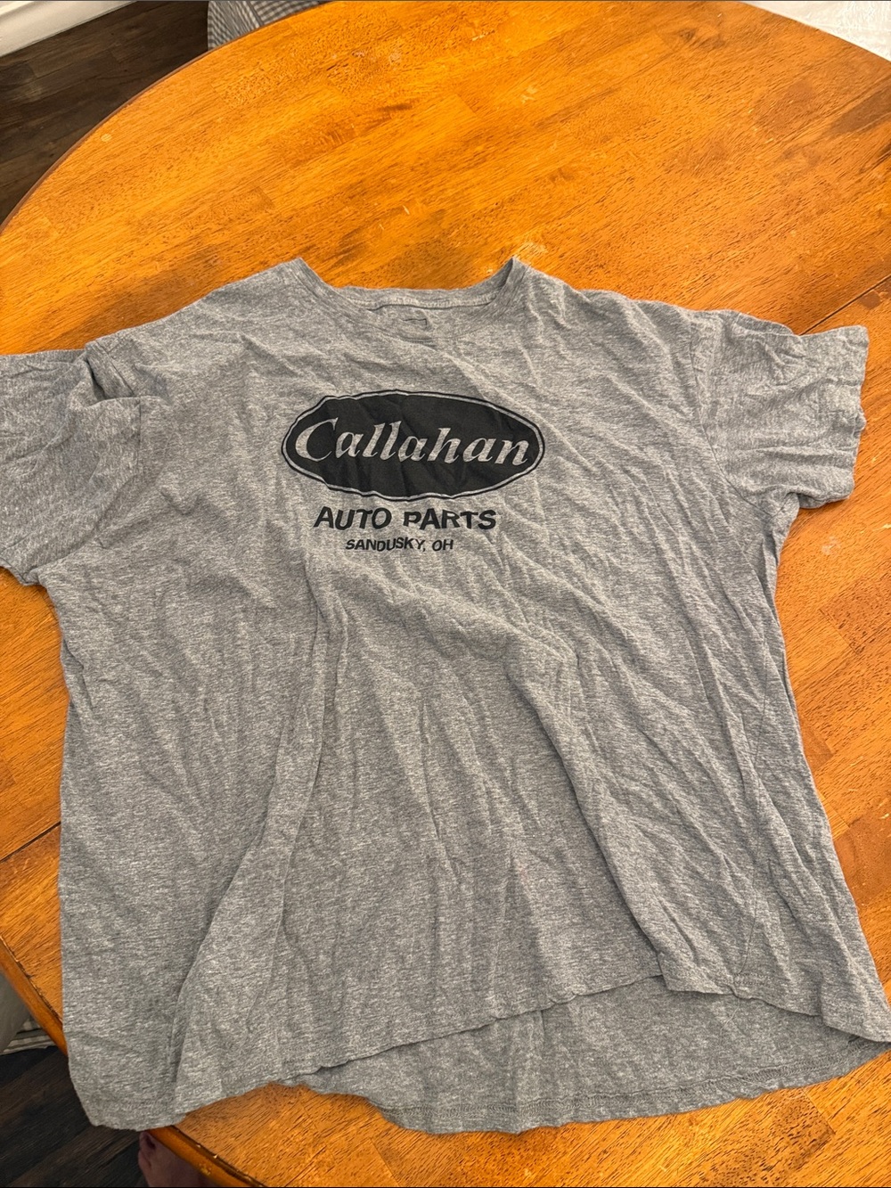 Callahan Gray Logo Short Sleeve Tee fits like xl